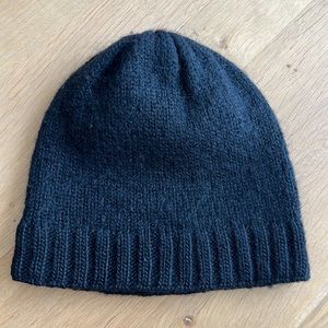 Black wool beanie